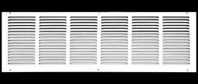 Rg326-hp Hvac Premium 32 Inch X6 Steel Return Air Grille - Sidewall/ceiling Vent Cover White Duct
