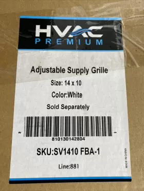 Sv1410fba-1 Hvac Premium Adjustable Supply Grille 14 X 10 - White #3