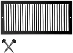 Tsg610bl Hvac Premium 6x10 Return Air Vent Cover Grille For Toe Kick Duct Opening - Register Gril