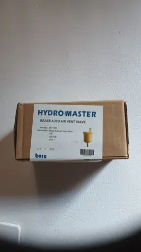 0571800 Hydro Master 1/8 Inch Brass Automatic Air Vent Valve 150psi 240 F