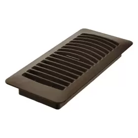 Rg1293 Imperial 063467731689 Louvered Plastic Floor Register 4x10 Inch Brown