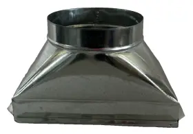 Imperial 063467883166 Galvanized Steel Register Box Straight Flange 14 Inch X 6 8 Hvac