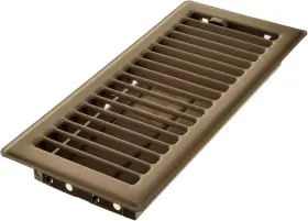 Rg2004 Imperial 313102120133 4 Inch X 10 Louvered Floor Register Brown