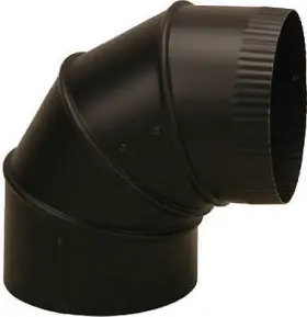 Bm0346 Imperial Mfg Group Usa Inc 4 Pack Adjustable Stove-pipe Elbow Black 28 Gauge 4- Inch