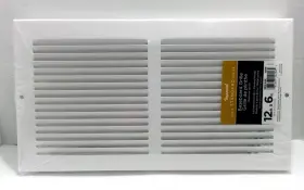 Rg0019 Imperial Standard Baseboard Return Air Grille 12 Inch X 6 7/8 White
