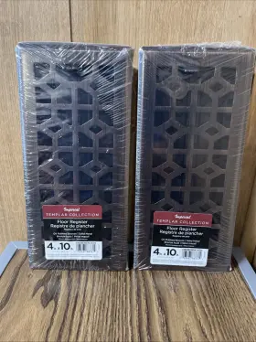 Rg3398 Imperial Templar Collection Floor Register Oil Rubbed Bronze 4 Inch X10