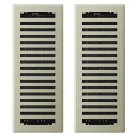 Rg3430 Imperial 4 X 12-inch Montezuma Decorative Floor Register 2-pack Satin Nickel