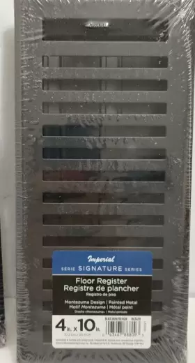 Rg3439 Imperial Lot 5 Montezuma Floor Register Vents 4 Inch X 10 Black Iron #2