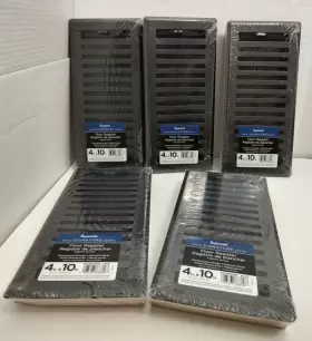 Rg3439 Imperial Lot 5 Montezuma Floor Register Vents 4 Inch X 10 Black Iron