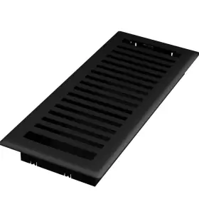 Rg3440 Imperial Montezuma Decorative Floor Register 4 X 12-inch Black Iron #2