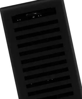 Rg3440 Imperial Montezuma Decorative Floor Register 4 X 12-inch Black Iron #3