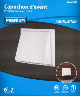 Vto755 Imperial 6 - 7 In Vent Cap Low Profile With Guard