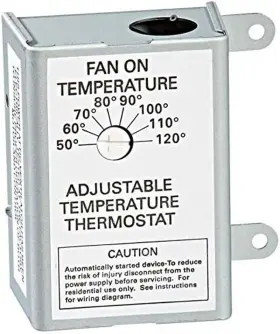 58033 Inc. 744759441898 Single Speed Adjustable Thermostat