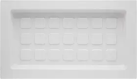 Cecominod047462  Inc. Crawl Space Recessed Foundation Vent Cover - Fits 8 H X 16 W Openings White