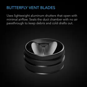 Ac-bdd8-b Infinity Backdraft Damper Ducting Insert 8-inch Black Galvanized Steel #3
