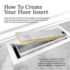 Igfpd412-wh Inte-grates 628719580172 Plastic Floor Register White #3