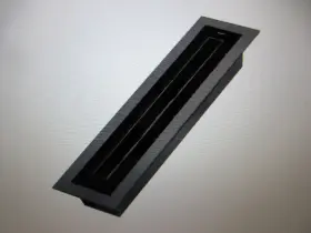 Igfpd212-blk Inte-grates 2 Inch X 12 Customizable Plastic Floor Register In Textured Black