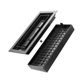 Igfpd410-blk Inte-grates 4 Inch X 10 Customizable Plastic Floor Register In Textured Black