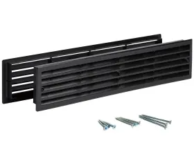 Internal Vents 600310125938 Door Vent For Interior Doors 16 7/8 Inch X 3 - Sided Louvers Bathroom