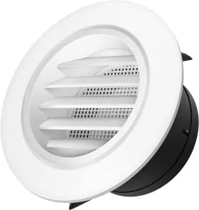 Ipower 840166224663 4 Inch Abs Round Air Soffit Vents Louver Grille Cover With Built-in Scree