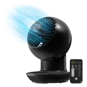 512328 Iris Usa Woozoo 3-speed Oscillating Fan With Remote And Timer Free Standing Desktop