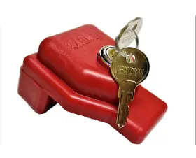 Jendyk 606015534327 Glad-kd Red Plastic Glad Hand Lock Keyed Differently 1 Pack
