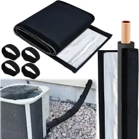 Jeyeou 445029744734 3 Layers Hvac Copper Pipe Insulation Cover Protector Winter Outdoor 72ftft X10.2ftft