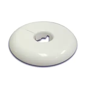 F07150 Jones Stephens 1-1/2 Ips White Flex Floor / Ceiling Plate -