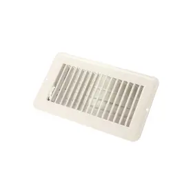 02-28965 Jr Products 756815289658 Dampered Floor Register - 4 Inch X 8 White