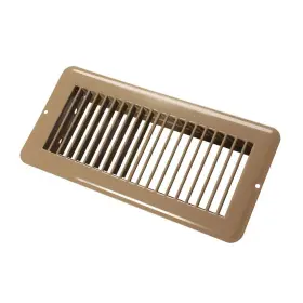 02-28995 Jr Products 756815289955 Undampered Floor Register - 4 Inch X 10 Brown