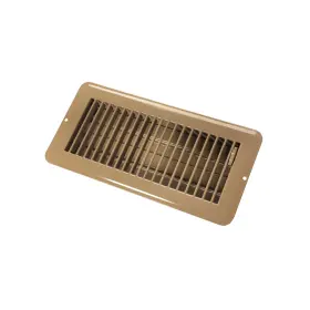 02-29015 Jr Products 756815290159 Dampered Floor Register - 4 Inch X 10 Brown