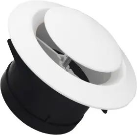 Jsixaso 313095629644 5 Inch Round Dryer Vent Cover Abs Adjustable Air Soffit Exhaust Ve