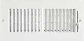 Juvo Plus 313093397354 White Air Vent Register - 4x10 Cover With Damper 9.25 X 3.25 Inch Opening