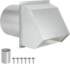 B0f1cssck9 Jyincped 4 Inch Dryer Vent Cover Outside Hooded Wall With Screen And Damper