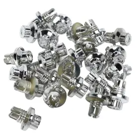 Keensoiwxu7pvz15 Keenso Car Wheel Rivets 25pcs Plastic Silver Replacement Nuts For Ah Ds Series Whee