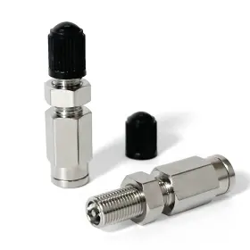 Qz001 Keiysholck Inflation Schrader Valve With Push To Connect For 1/4 Inch Od Air Line