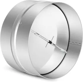 Kikerike 445011590561 6 Inch Draft Blocker Backdraft Damper Duct Stopper One-way Airflow Ducting