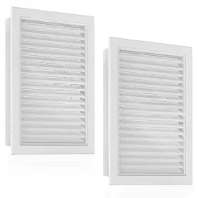 Kiwdzfu 705353684548 12 X 18 Aluminum Gable Vents With Screen 2 Pack Maximize Ventilation Paintable A