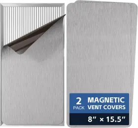 X15.5 Klolkutta 445009970931 Strong Magnetic Vent Covers 8 Inch 2 Pack Magnet Cover For Home Rv Floor Wall