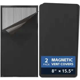 X15.5 Klolkutta Vc07 2 Pack Strong Magnetic Vent Covers 8 Inch Metallic Air Magnet Cover Fo