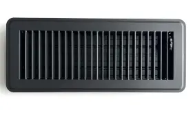 K1fl0412mb-0407 Kompell Aire Heavy Duty Steel Floor Vent With Beautiful Black Matte Finish. Fits In 4 X 12