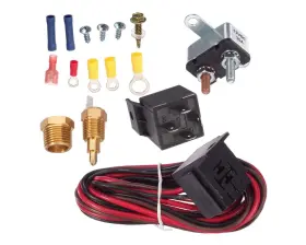 175-185 Kopart 725786673933 Degree Electric Fan Relay Kit Cooling Thermostat Switch Temp Sensor