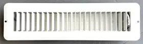 Kflwh0212-0296 Kumpel Aire Rv And Home White Stamped Steel Floor Diffuser/register With Damper 12 Inch