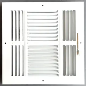 Ksw4w1010-0168 Kumpul Aire 10 Inch X Duct Opening Size 4-way Stamped Face Steel Ceiling/sidewall White