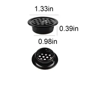 Kuuguu 791405343594 20pcs 1 Inch Round Air Vents Stainless Steel Mesh For Cabinets And Bathrooms #2