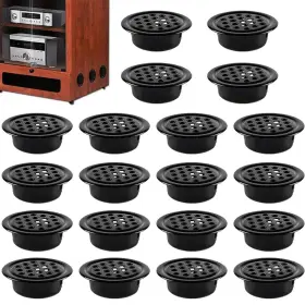 Kuuguu 791405343594 20pcs 1 Inch Round Air Vents Stainless Steel Mesh For Cabinets And Bathrooms
