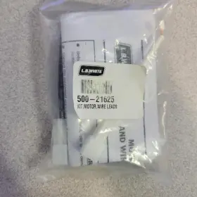 500-21625 L.b. White Heat Shrink Motor Wire Leads Kit