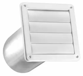 361wtp Lambro 6 Pack - Inch Exhaust Wall Louvered Vent White Plastic 11 Tail Pipe 361wt