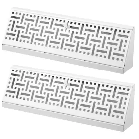 Landhoow Ek-landhoow-1084 2 Pack Baseboard Register Diffuser Vent Covers For Home Floor Wall