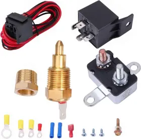 185-200 Lcwrgs 725786673315 Degree Electric Cooling Fan Thermostat Kit Relay Temp S